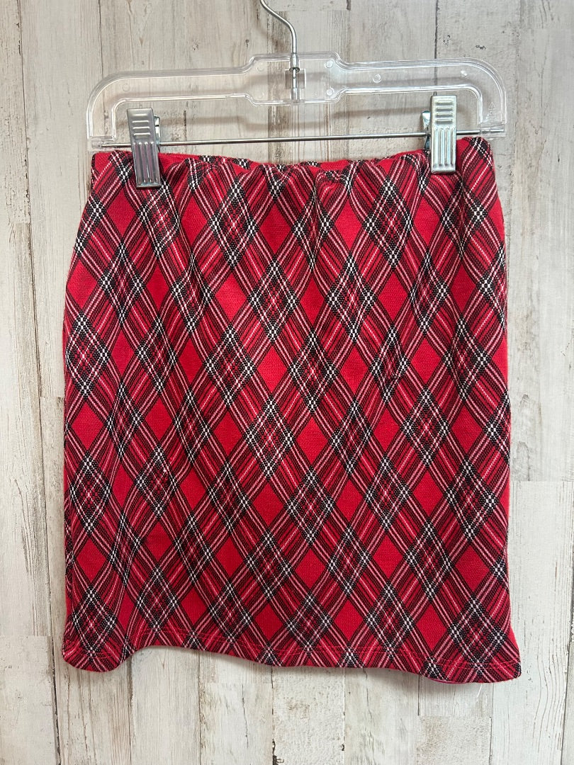 RED BEAUTEES PLAID SKIRT, GIRL 6/7