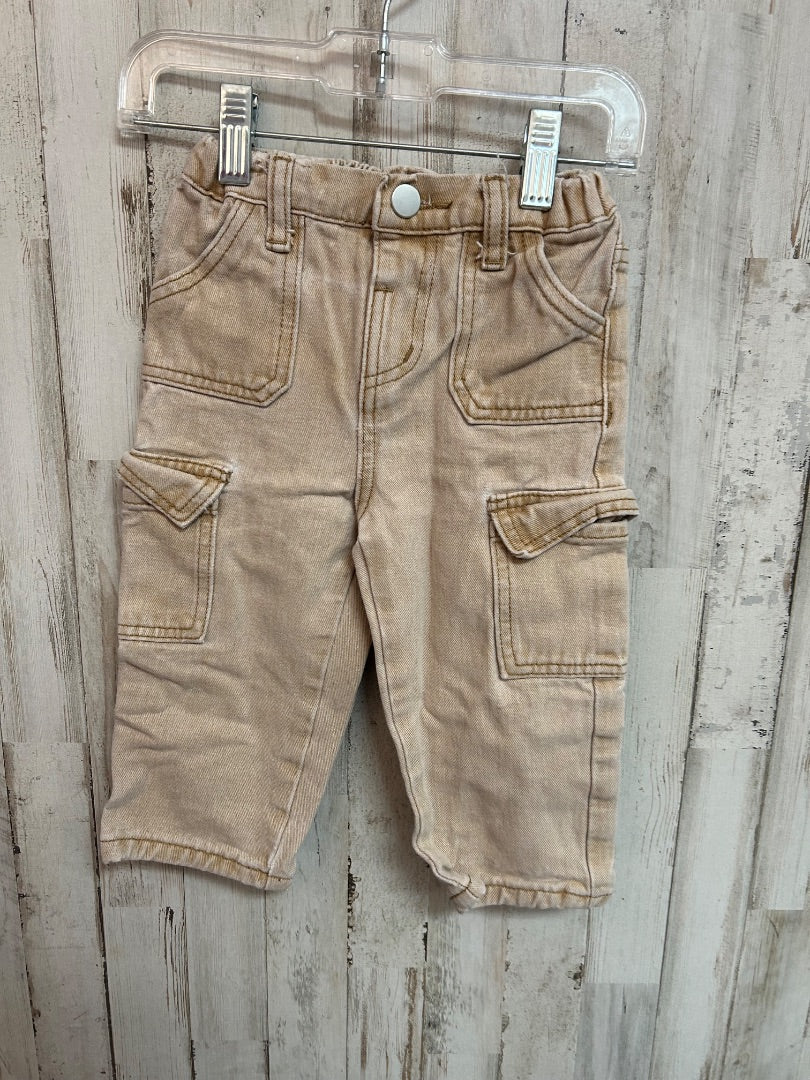 TAN SHEIN CARGO JEANS, BOYS 18/24M