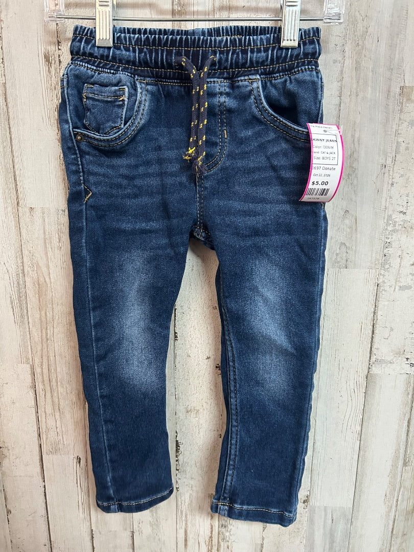 DENIM CAT & JACK SKINNY JEANS, BOYS 2T