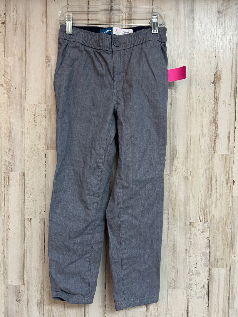 CHAMBRAY OLD NAVY TAPER PANTS, BOYS 6/7