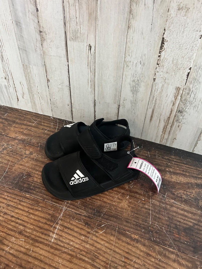 BLACK ADIDAS SANDALS, SHOES 10